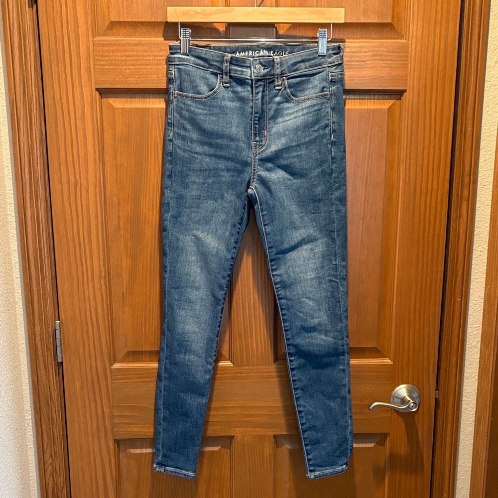 American Eagle Outfitters Women's Dark Blue Jeggings